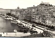 Postcard Panoramic View Building And Boats Sibinik Croatia picture