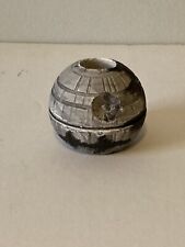 Death Star Paperweight or Toothpick or Candle Holder Used 2.25 x 2 Inches picture
