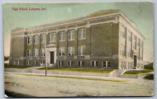 Postcard Indiana IN c.1910's High School Lebanon Y5 picture