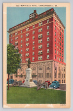 Monticello Hotel Charlottesville Va Linen Postcard No 3528 picture