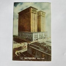 Biltmore Hotel NYC Exterior View Postcard VTG Posted 1953 picture