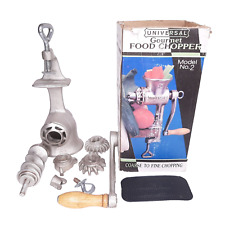 Universal Gourmet Food Chopper Model No. 2 Meat Grinder self sharpening cutters picture