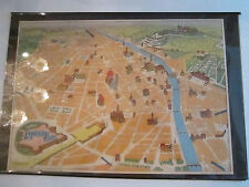 VINTAGE FIRENZE ITALIAN MAP REPRODUCTION - 17