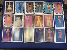 Vintage Barbie Collector Cards 1960s, 1970s, 1980s Outfit Printed 1990 Lot Of 18 picture