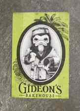 Disney Springs Gideon’s Bakehouse JULY 2024 Bartholomew Menu Card picture
