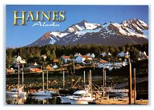 Postcard Haines, Alaska AK Fort Seward Boat Harbor Portage Cove Chilkat ACE1369 picture