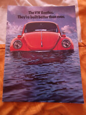 Original 1974 Volkswagen VW Beetle Sales Brochure 74 picture