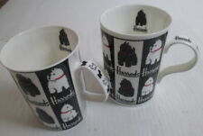 Harrods black and white scottie dog mug set of 2 11 oz picture