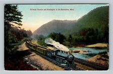 Berkshires MA Train Between Chester & Huntington Massachusetts Vintage Postcard picture