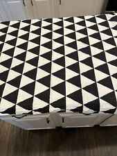 Cloud Island Black & White Baby Blanket 46”x45” Geometrical Triangles Cotton- picture