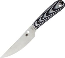 Spyderco Bow River Fixed Blade Knife Black White G10 Plain Edge FB46GP picture