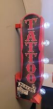 Tattoo Parlor Vtg Inspired Double-Sided Marquee LED Light Sign Retro Wall Décor picture