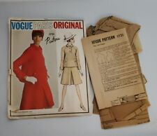 Vintage Sewing Pattern Vogue Paris Original # 1731 Patou  SZ 10 Bust 31Cut/Com picture