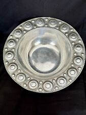 Mexican Pewter Spanish Style Bowl 12” picture