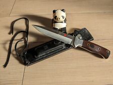 Vintage 1980' Al Mar Seki Japan Fighting Dagger Knife Sheath Case picture