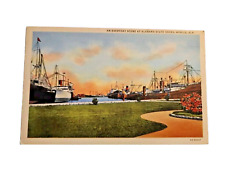 Postcard Vintage Alabama State Docks Mobile, Ala. A139 picture