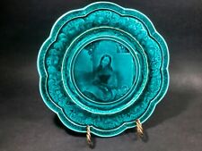 Antique French Faience Portriat Plate by Rubelles, France 1800's picture