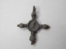 Ancient Bronze Cross Pendant 30x24 mm, Viking Age picture
