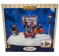 Lemax Christmas Santas Wonder #74685 Toy Testing Elves Animated RARE for repair picture