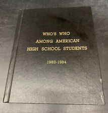 Who’s Who Among American High School Students 1983-1984 Hard Cover picture