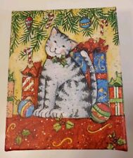 Susan Winget New In Box 15 Cat Christmas Cards & Envelopes Decorative Sealed Box picture