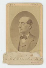 Antique ID'd CDV c1870s Man Named Dr. John W. Sterricker, Churchill Roseboom, NY picture