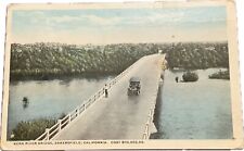 Bakersfield, California CA - View of Kern River Bridge - Vintage Postcards picture