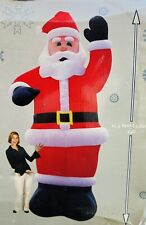 Large 12 Foot Tall Inflatable Airblown Gemmy Santa Claus, Christmas Trim a Tree picture
