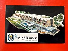 Vintage UNUSED Postcard~ ALBERTA Canada~  HIGHLANDER MOTOR HOTEL MOTEL CALGARY picture