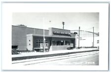 c1960 Chicago Marshalltown Iowa Railroad Train Depot Station RPPC Photo Postcard picture