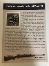 1968 Winchester Old Model 70 Vintage Print Ad Advertisement  pa16 picture