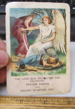 antique Otterbein Lesson Picture Religious Religion Card, 1899, Lord Protector picture