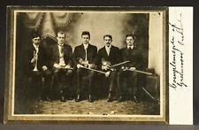 REAL PHOTO POSTCARD BAND ON STAGE MUSICIANS EXCELLENT CONDITION picture