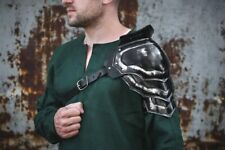 Steel armor pauldron for gladiator, metal cosplay shoulder, LARP fantasy armor picture