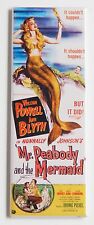 Mr. Peabody & the Mermaid FRIDGE MAGNET (1.5 x 4.5 inches) insert movie poster picture
