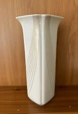 Hutschenreuther , Germany, Art Deco Vase, Gold Rim, Gold Swirl Design picture