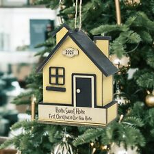 House Christmas Ornaments 3D Wooden Keepsake -My First Christmas in Our New Home picture