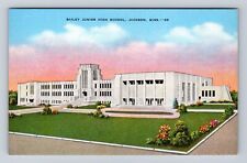 Jackson MS-Mississippi, Bailey Junior High School, Antique, Vintage Postcard picture