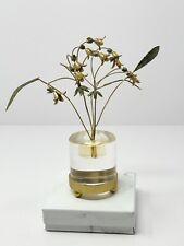 Gorham Jane Hutcheson Metal Fleurs des Siecles Lucite with Snowdrops Leaves picture