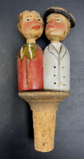 Anri Italian Hand Crafted Bottle Stopper Brunette Couple picture