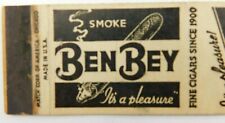 Ben Bey Cigar Smoke Its A Pleasure Its A Pleasure Vintage Matchbook Cover picture