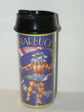 Starbucks Bodum Travel Mug Clown Tumbler Jester Cup French Press Vintage 1999 picture