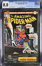 Amazing Spider-Man #144 CGC 8.0 WP, 1st full app Gwen clone, KEY, 1975 picture