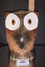 Vintage Wise Old Owl Bank Ceramic Statue 7