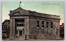 J97/ Shelby Ohio Postcard c1910 Richland County Citizens Bank 17 picture