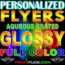 10,000 CUSTOM PRINTED 8.5x11 PERSONALIZED FLYERS Full Color Gloss 2 side 10000 picture