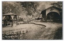 RPPC Trout Ponds Park NEWARK VALLEY NY Tioga County New York Real Photo Postcard picture
