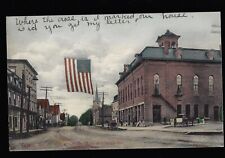 1904 Roosevelt Fairbanks Campaign Street Banner Portland ME? Postcard Calais PM picture