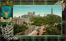 Vintage Postcard MacKenzie Tartan Calton Hill Edinburgh Scotland Unposted picture