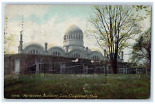 1907 View Of Herbivora Building Zoo Cincinnati Ohio OH Antique Posted Postcard picture